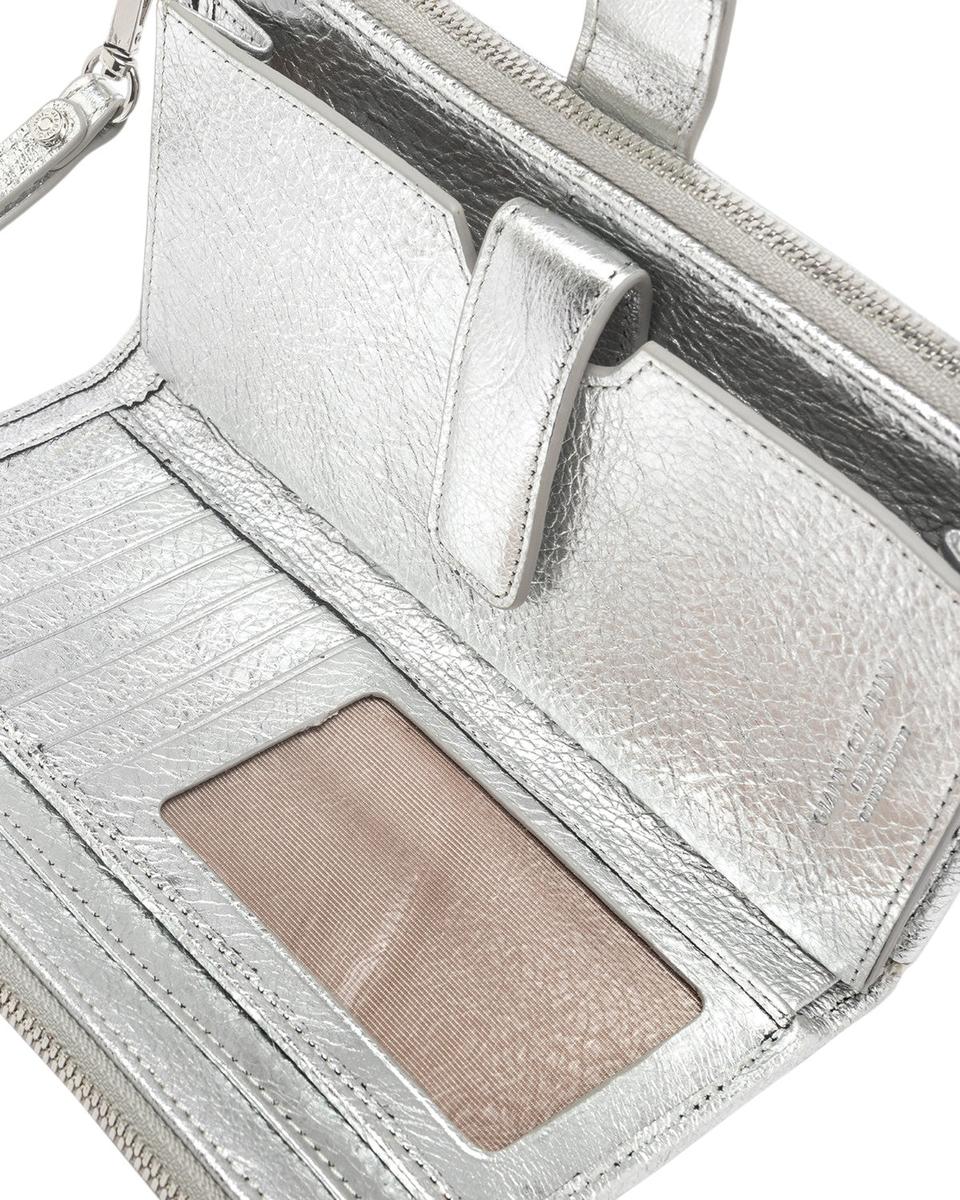 Portafoglio donna laminato Gianni Chiarini con zip e cinturino removibile-Gianni Chiarini-Portafogli-Vittorio Citro Boutique