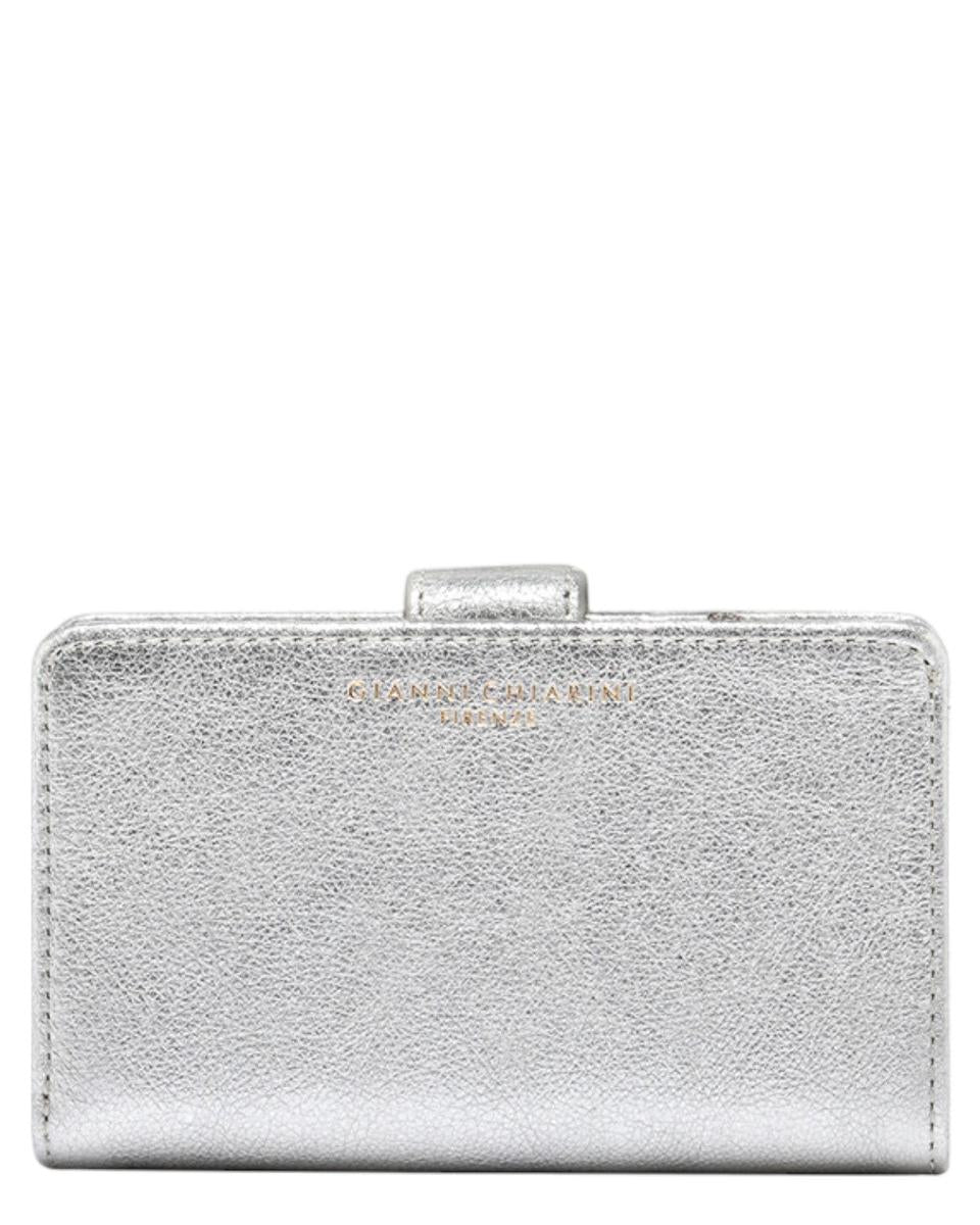 Portafoglio in pelle laminata Gianni Chiarini con patta e tasche interne-Gianni Chiarini-Portafogli-Vittorio Citro Boutique