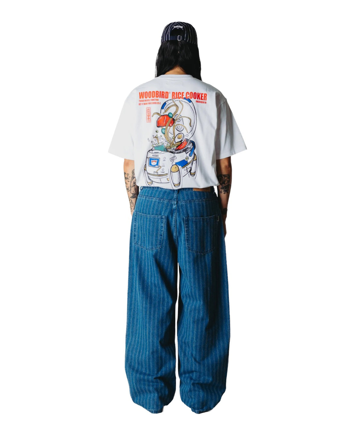 T-shirts WBBaine en coton épais avec motif