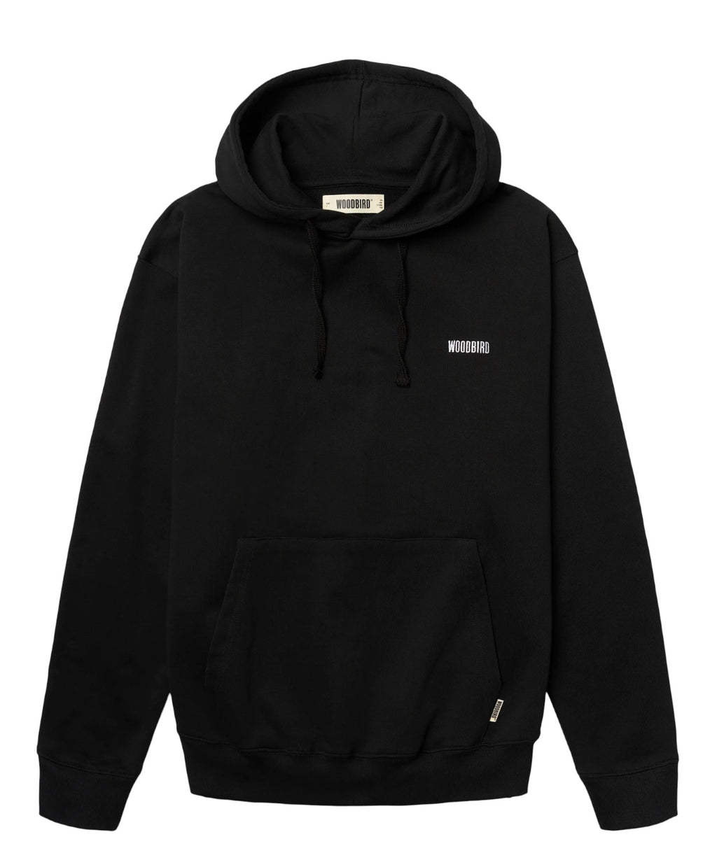 Sweat à capuche en coton avec graphisme et broderie