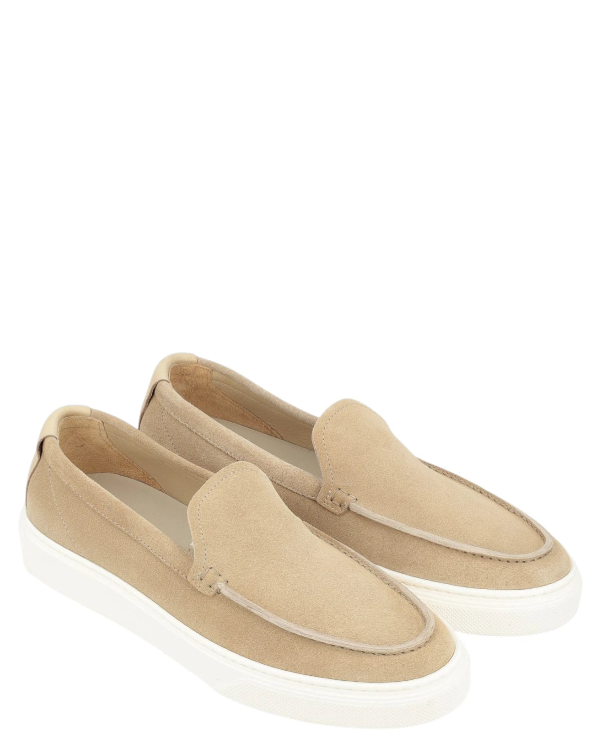 Woolrich Mocassini Uomo Slip-On in Pelle Scamosciata Beige