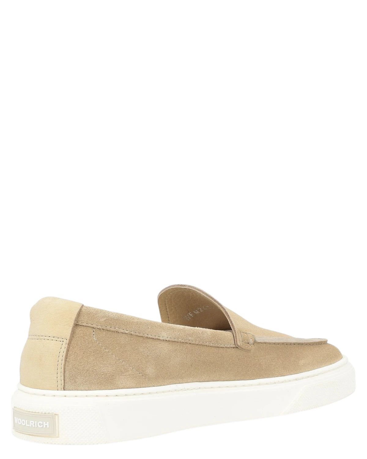 Woolrich Mocassini Uomo Slip-On in Pelle Scamosciata Beige