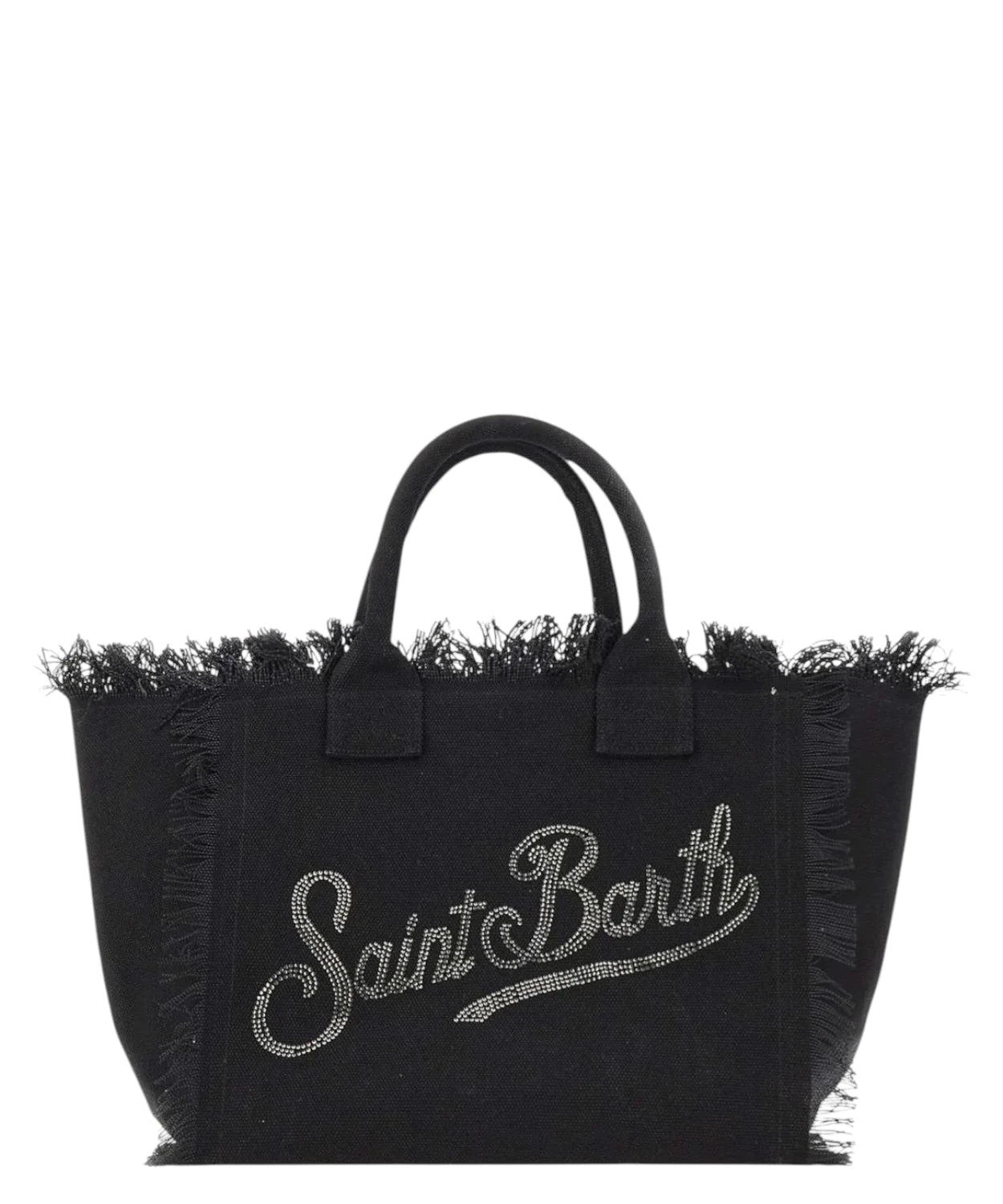 MC2 Saint Barth Sac Vanity en toile avec logo strass
