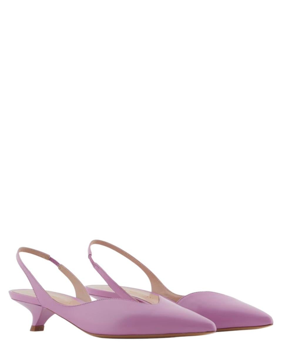 Décolleté Slingback in Pelle Spazzolata con Tacco Basso-Emporio Armani-Scarpe con tacco-Vittorio Citro Boutique