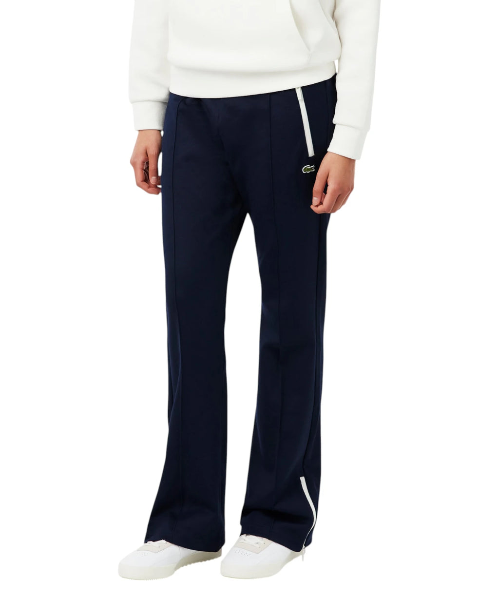 Pantalon Femme Lacoste Évasé avec Plis
