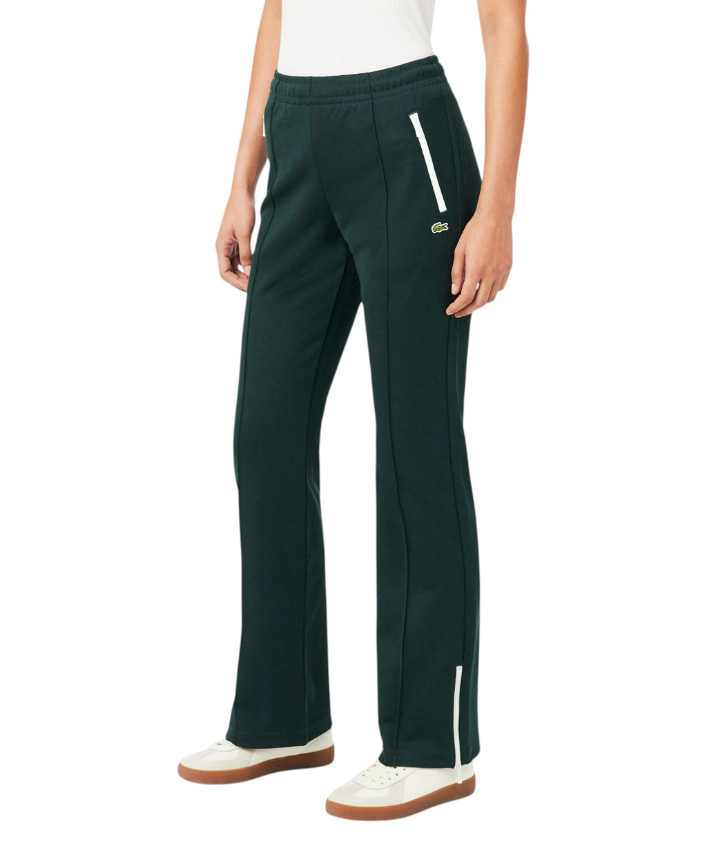 Pantalon Femme Lacoste Évasé avec Plis