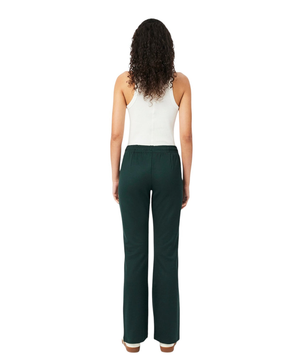 Pantalon Femme Lacoste Évasé avec Plis