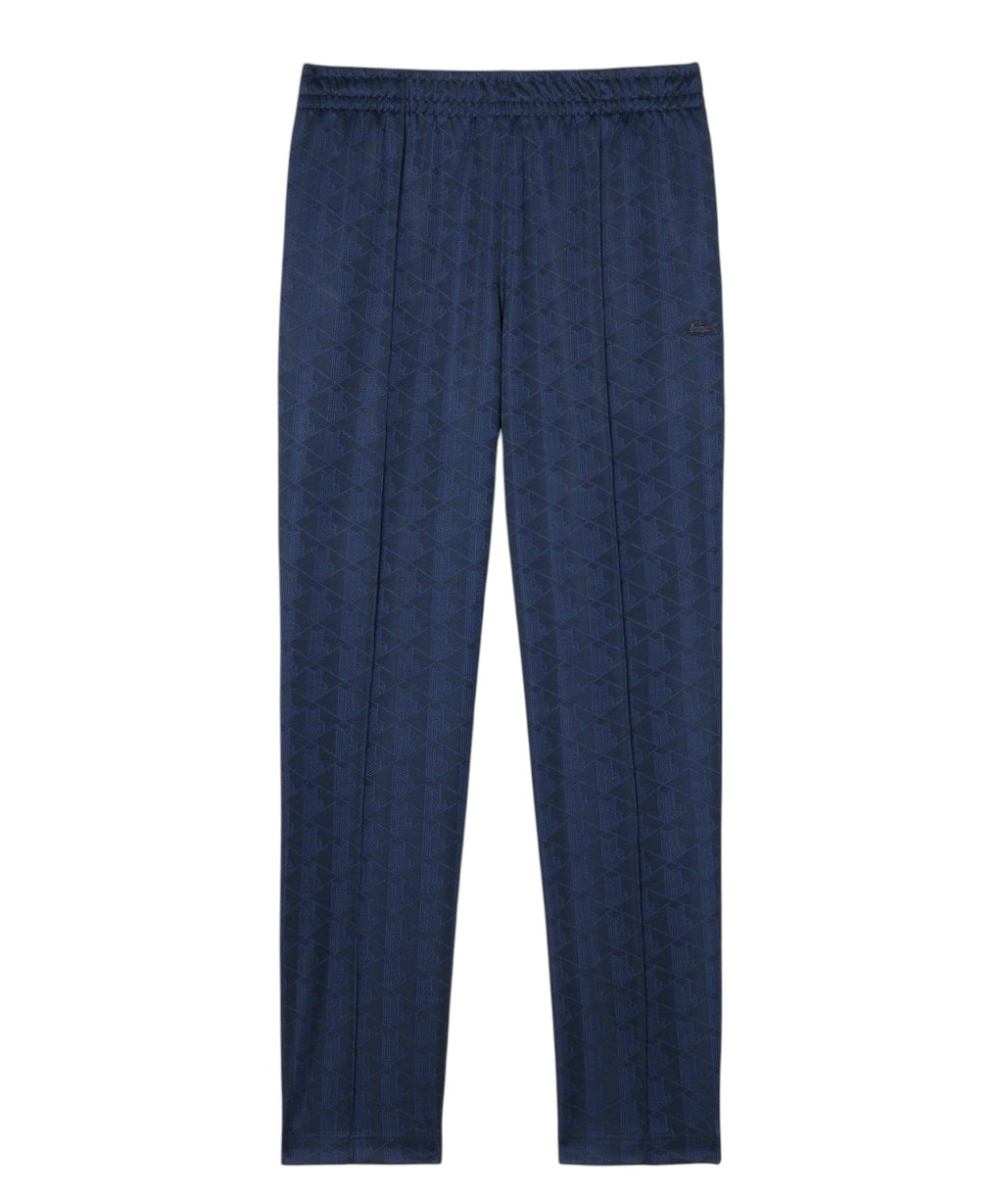 Pantalon de survêtement Lacoste en jacquard avec monogramme ton sur ton