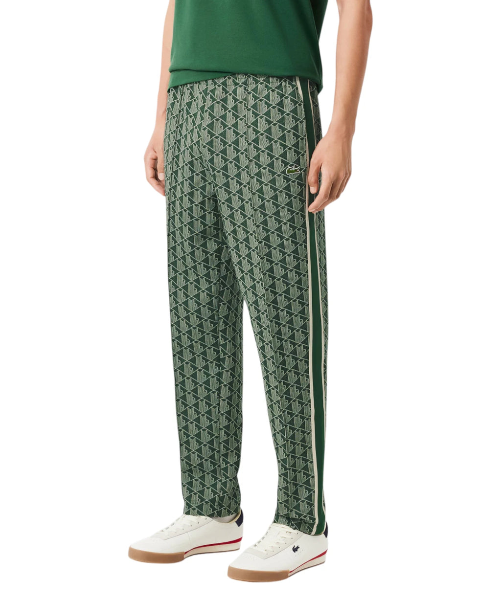 Pantalon de survêtement homme Lacoste avec monogramme jacquard coupe régulière