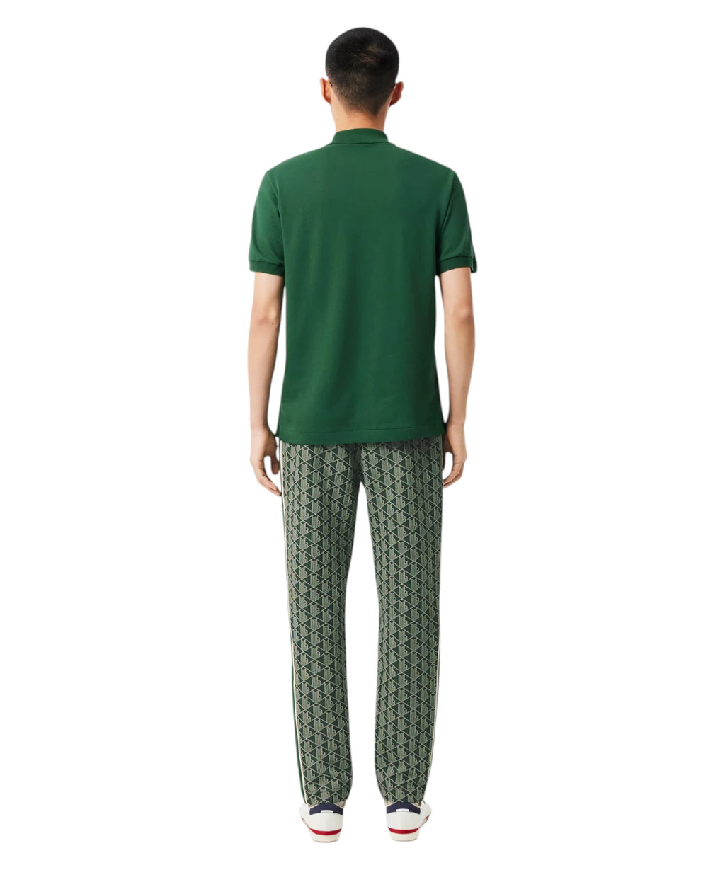 Pantalon de survêtement homme Lacoste avec monogramme jacquard coupe régulière