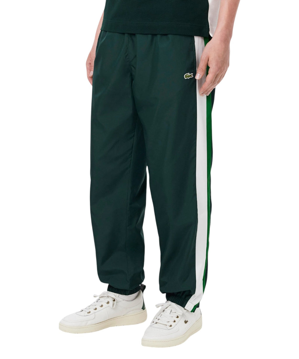 Pantalons Homme Lacoste Colorblock en taffetas déperlant