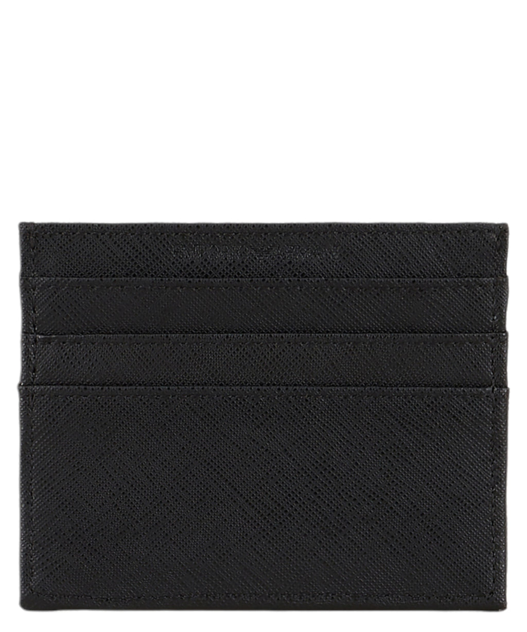 Porte-cartes Emporio Armani en cuir régénéré