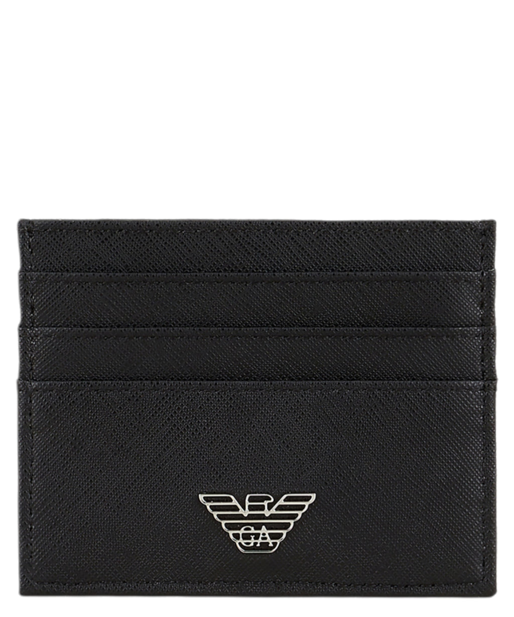 Porte-cartes Emporio Armani en cuir régénéré