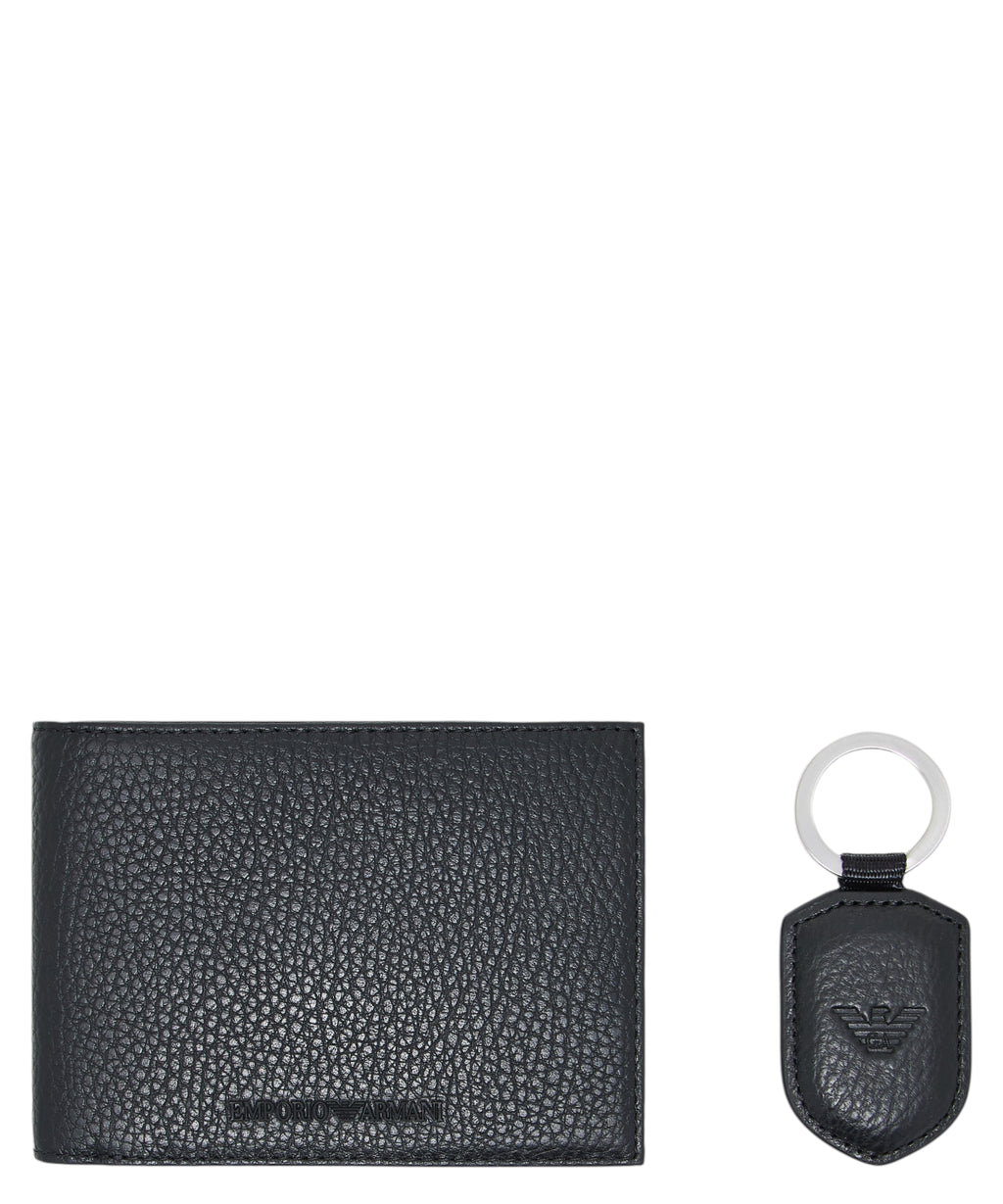 Coffret cadeau Emporio Armani avec portefeuille et porte-clés