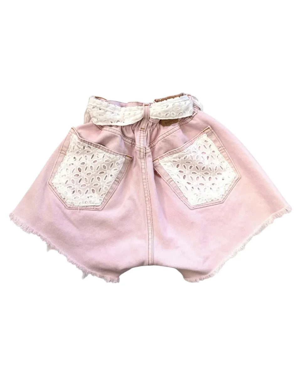 Pantaloncini Donna Arizona con Dettagli Sangallo-Mc2 Saint Barth-Shorts-Vittorio Citro Boutique