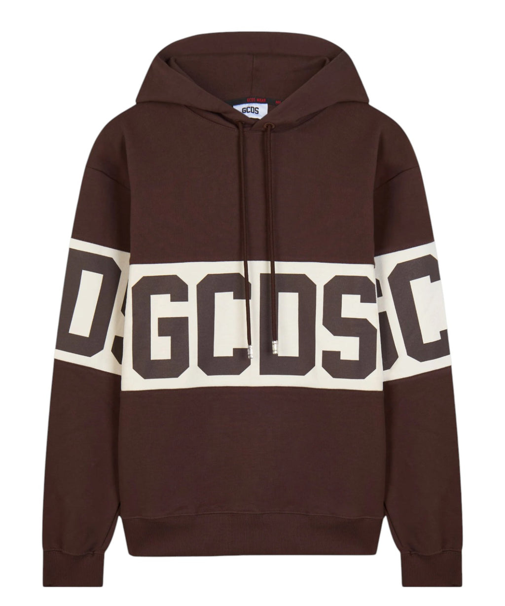 Sweat à capuche GCDS avec logo Band contrastant