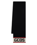 Écharpe GCDS en mélange de laine mérinos avec maxi logo