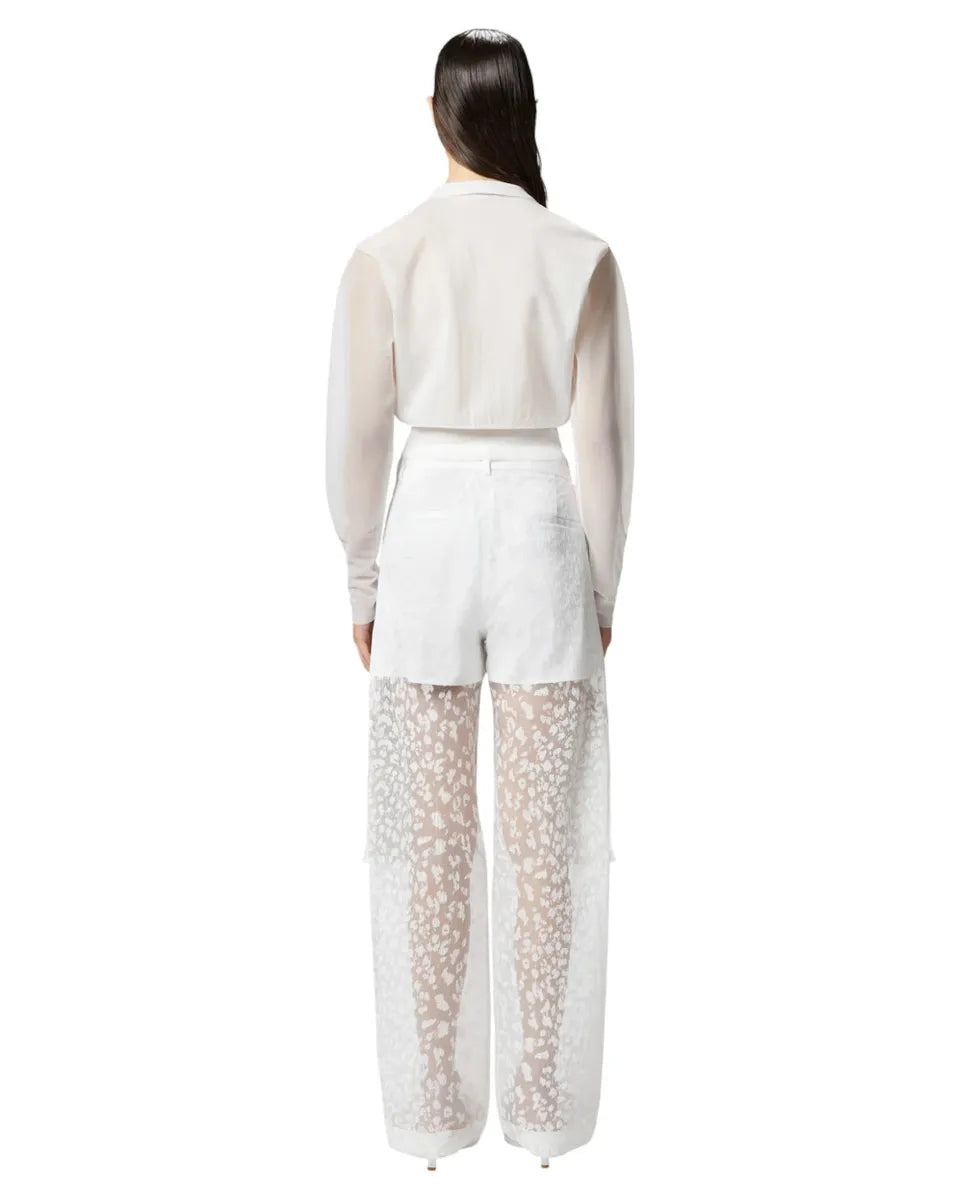 Pantaloni cargo in georgette con fodera e maxi tasche-Pinko-Pantaloni-Vittorio Citro Boutique