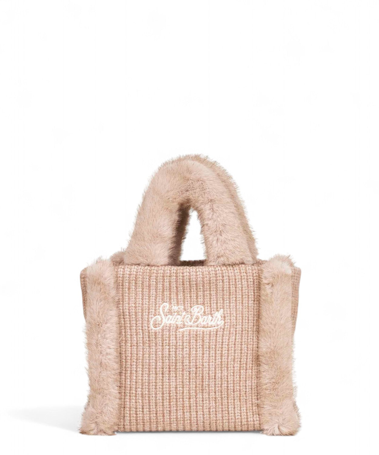 Borsa a mano Vanity Mini Shearling Rib MC2 Saint Barth-Mc2 Saint Barth-Borse a mano-Vittorio Citro Boutique