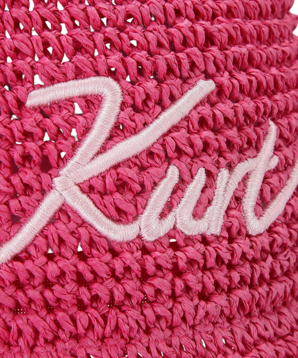 Chapeau en raphia Kurt Geiger London femme avec cristaux
