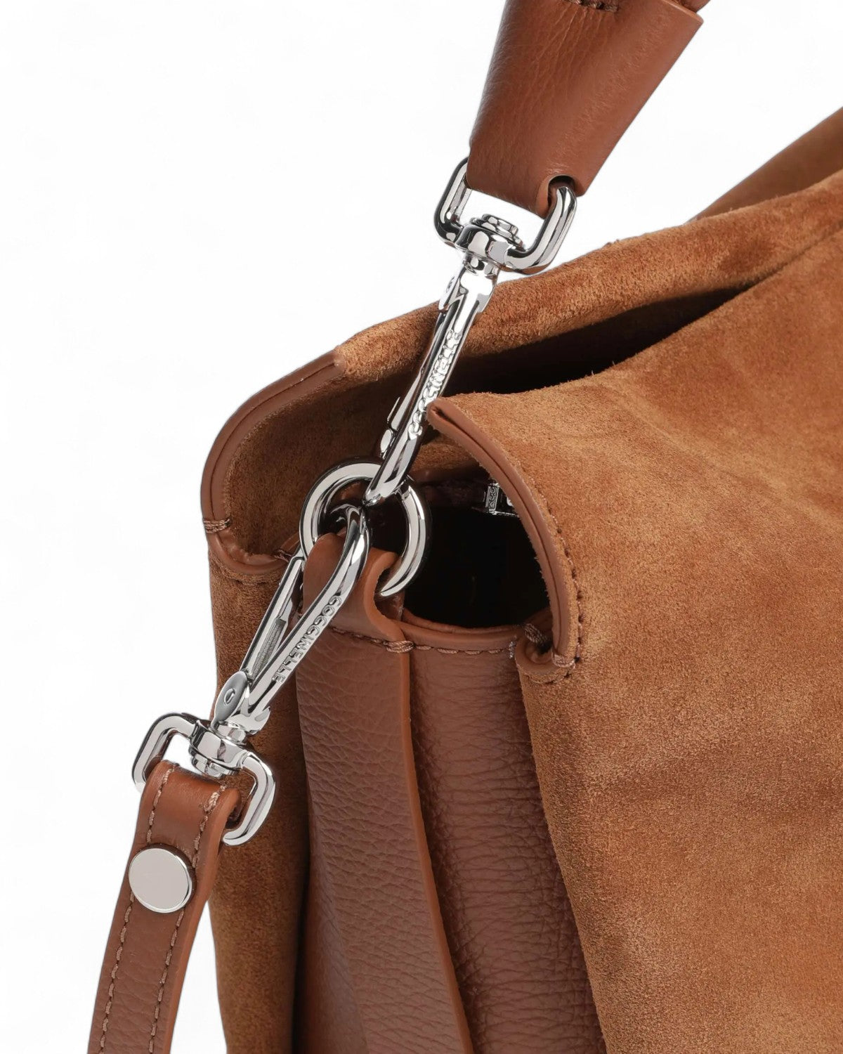 Borsa Boheme Suede Bimaterial Medium-Coccinelle-Borse a spalla-Vittorio Citro Boutique