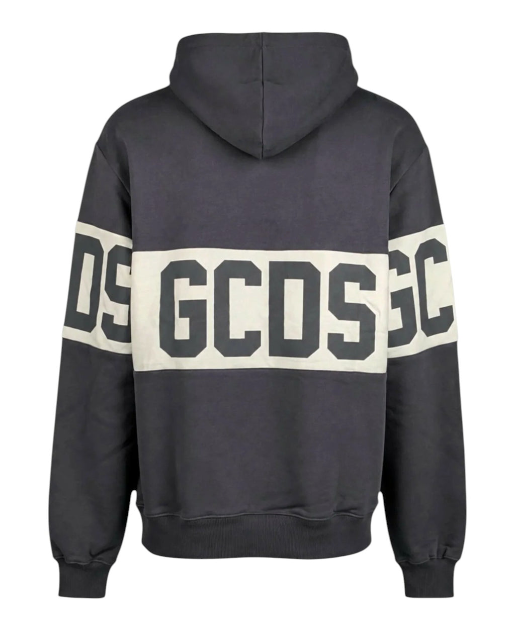 Sweat à capuche GCDS avec logo Band contrastant