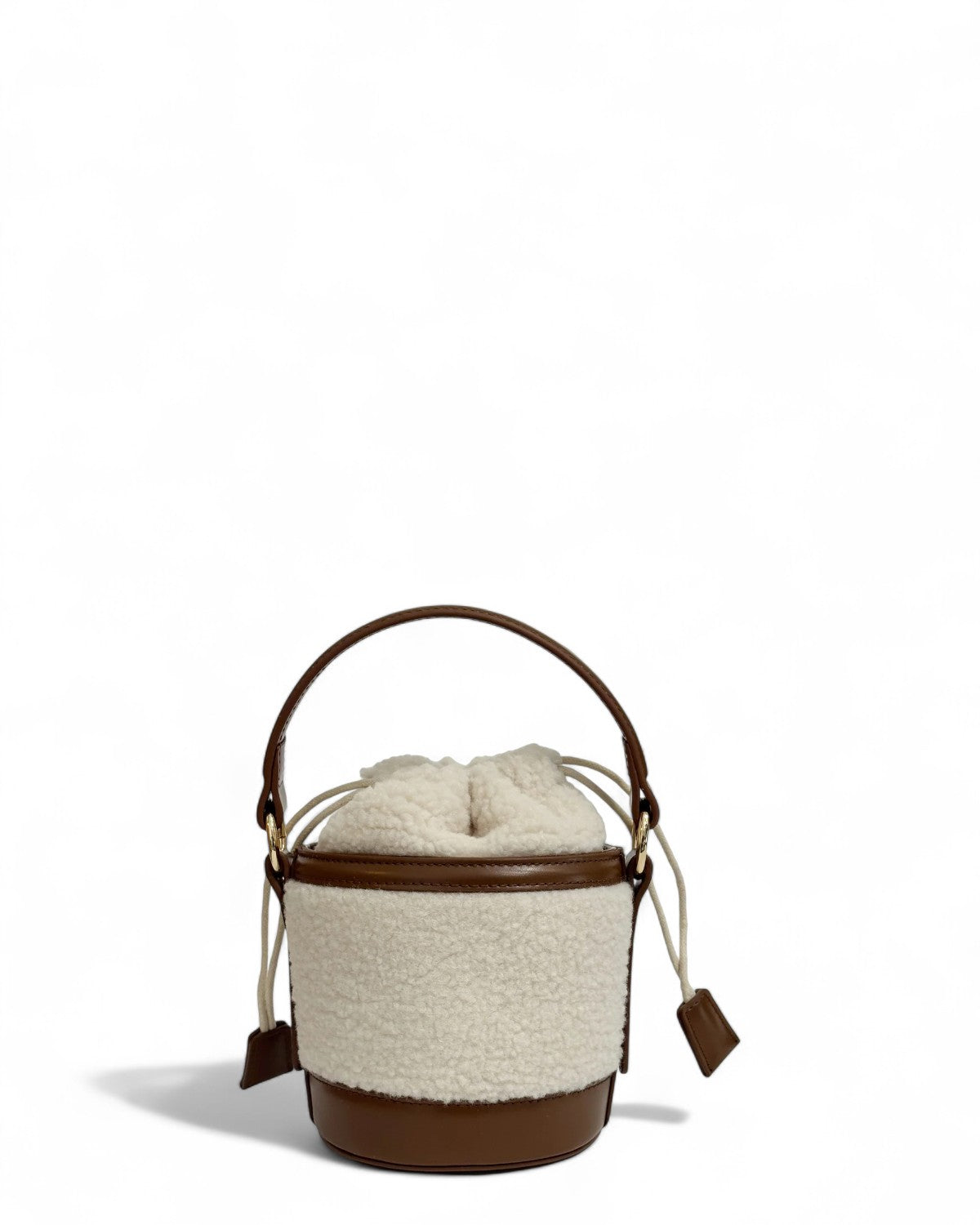 Borsa a secchiello Mila Teddy in sherpa con tracolla-Mc2 Saint Barth-Borse a spalla-Vittorio Citro Boutique