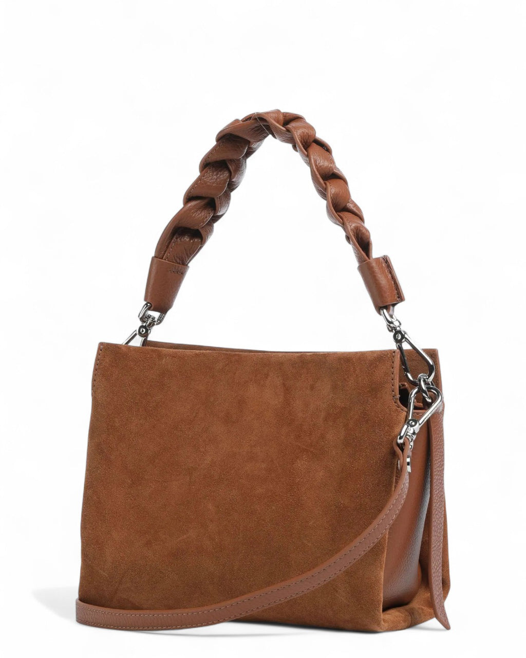Borsa Boheme Suede Bimaterial Small-Coccinelle-Borse a spalla-Vittorio Citro Boutique
