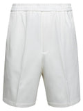 Pantaloncini Sportivi Bianchi con Logo-Emporio Armani-Shorts-Vittorio Citro Boutique