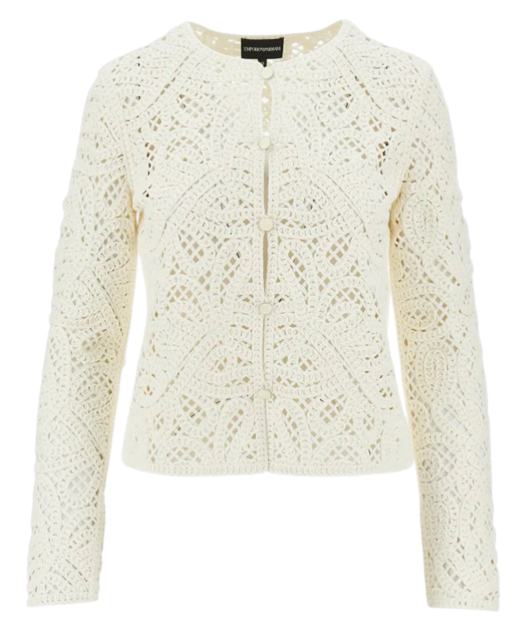 Emporio Armani Veste Broderie Cornely Macramé