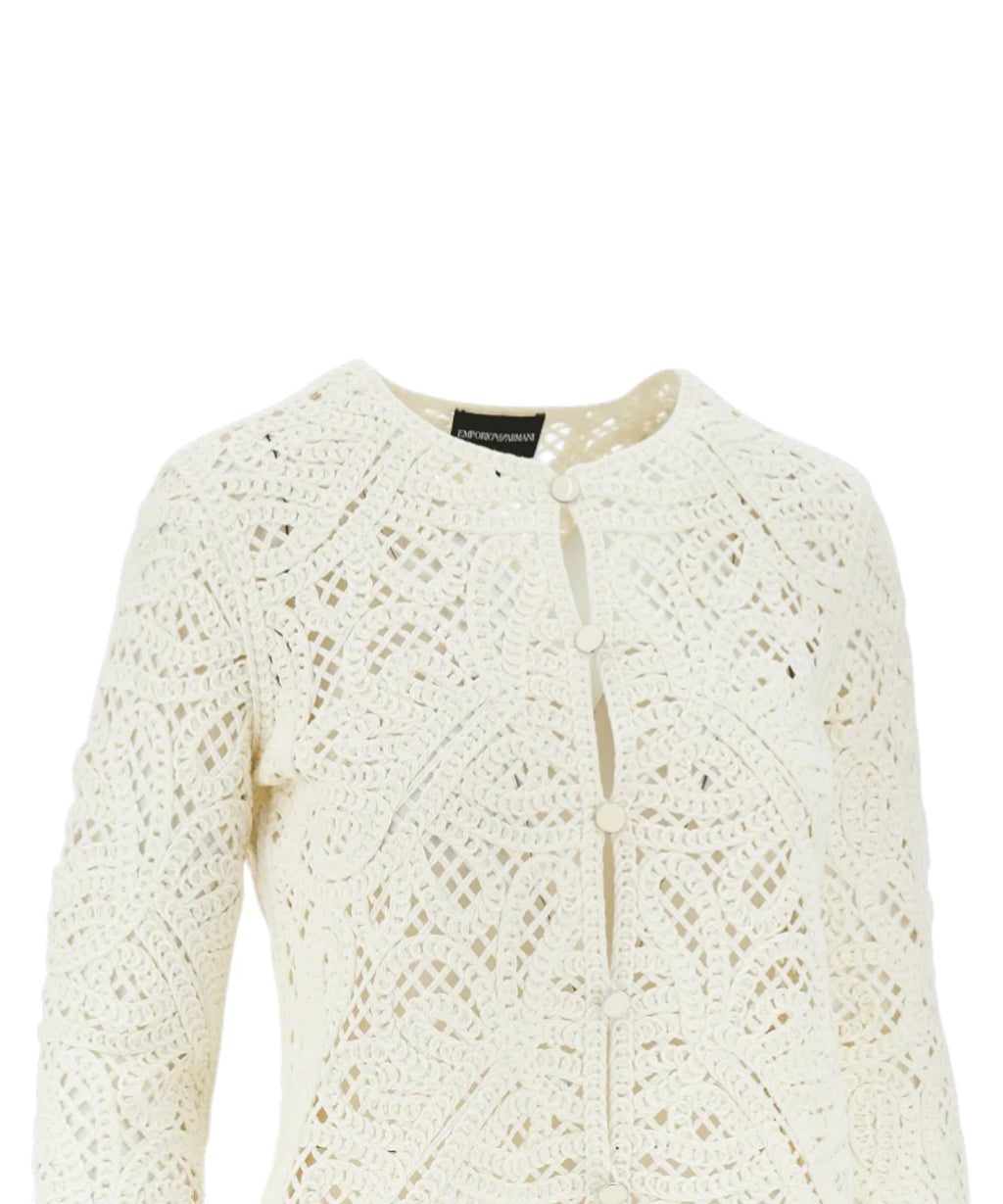 Emporio Armani Veste Broderie Cornely Macramé