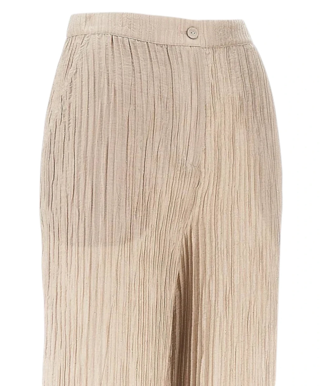 Pantalon en taffetas Lurex Emporio Armani