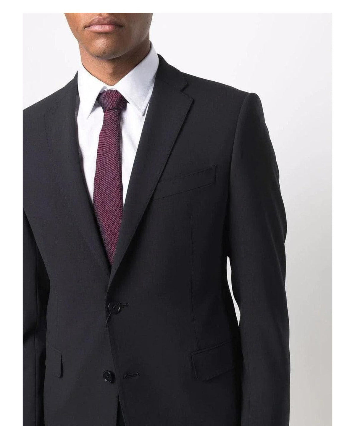 Abito monopetto slim fit in tela fresco lana stretch 4