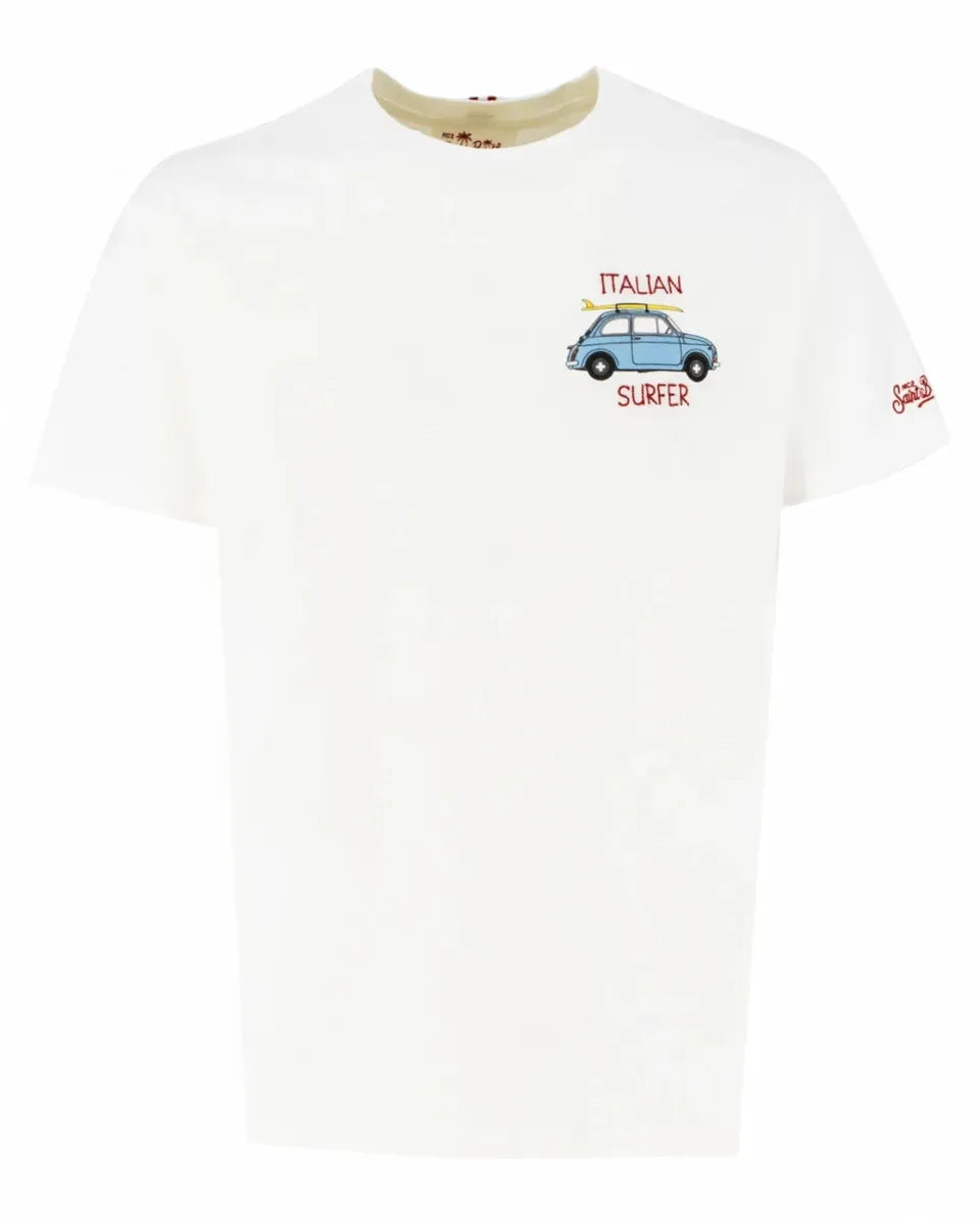T-shirt Uomo MC2 Saint Barth "Italian Surfer"-Mc2 Saint Barth-T-shirt-Vittorio Citro Boutique
