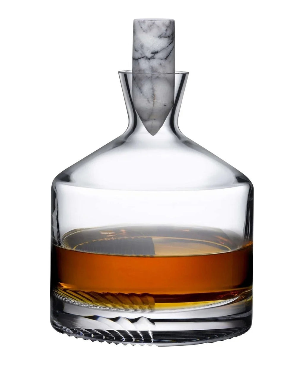 Bottiglia da whisky Alba bassa NUDE in cristallo senza piombo