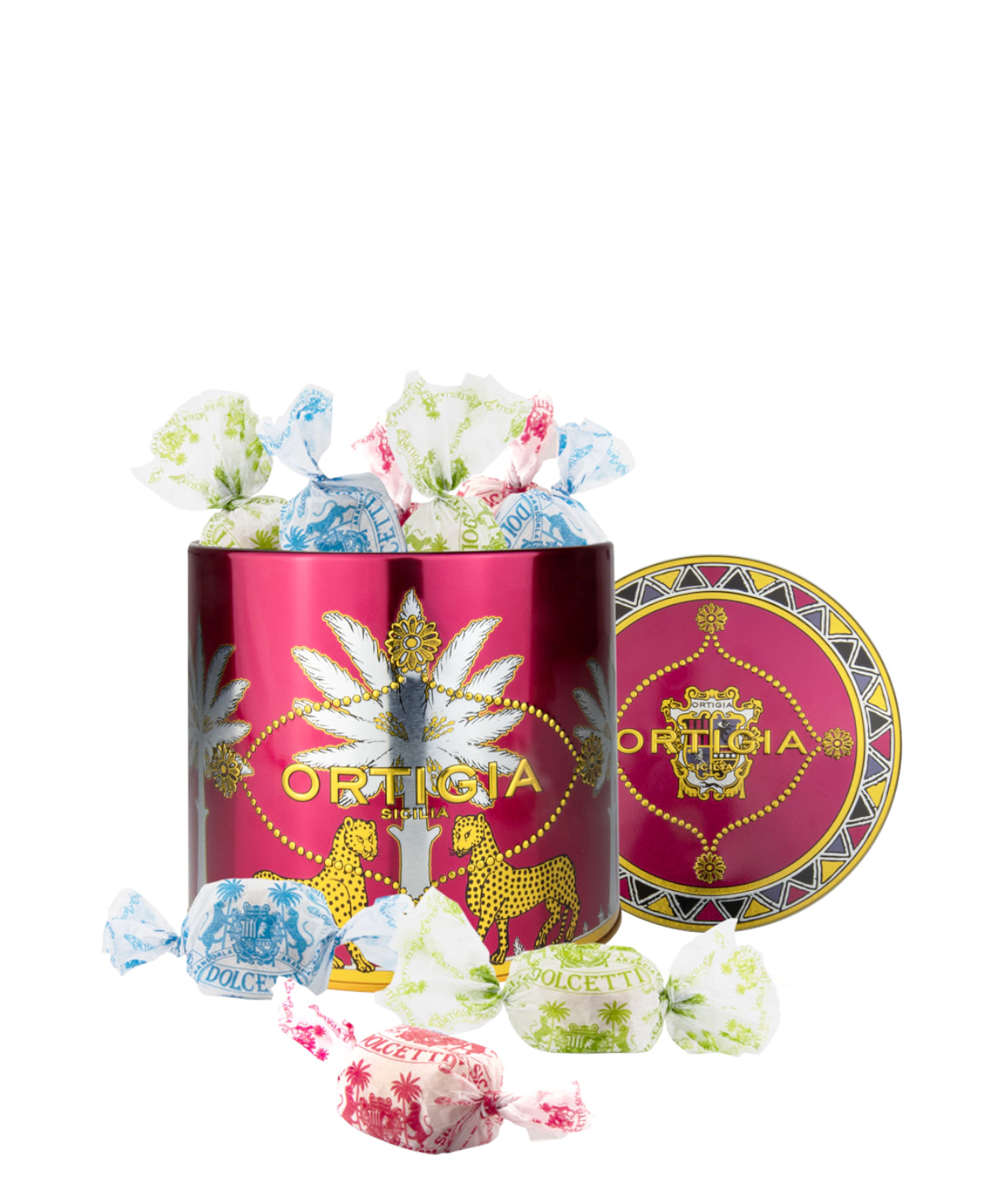 Amaretti all’Arancia in Latta Rosa 15 Dolcetti Senza Glutine 20g