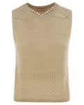 Top Aire in Maglia e Rete Crochet | Stile Boho-Chic-Mc2 Saint Barth-Top-Vittorio Citro Boutique