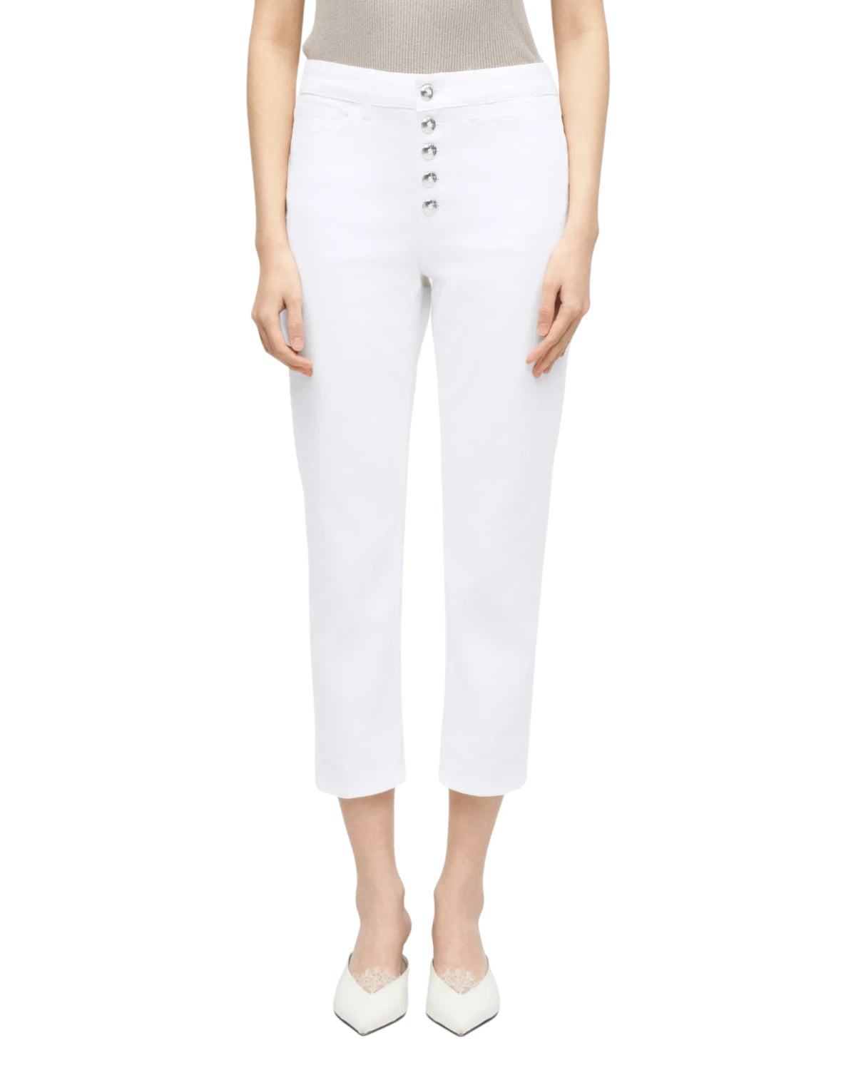 Jean Dondup KOONS avec boutons bijoux pour un look tendance