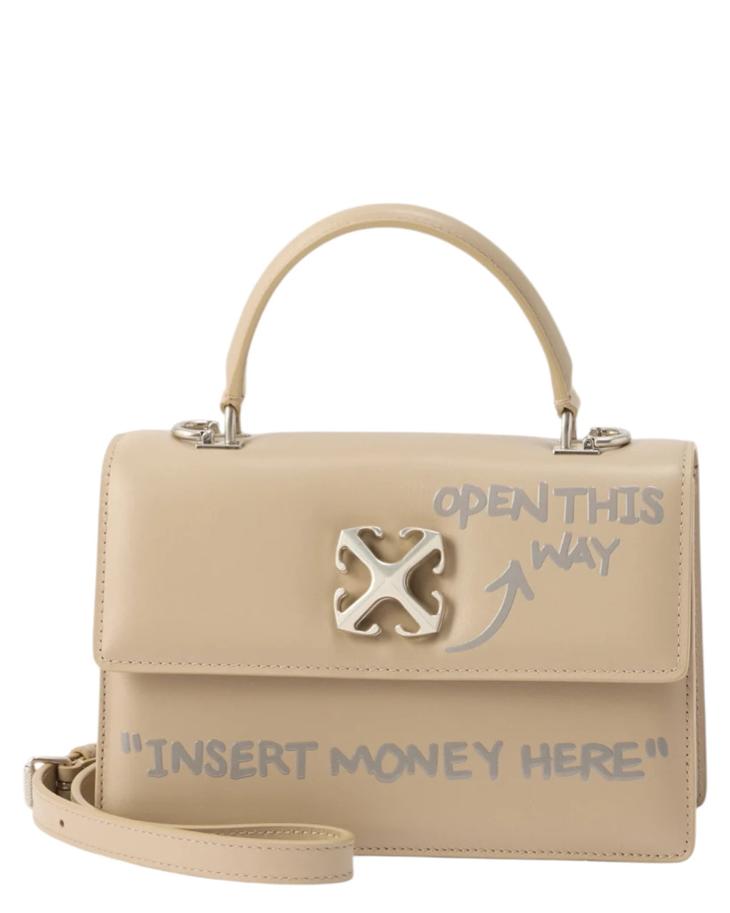 Sac Off-White Jitney 1.4 avec bandoulière en cuir