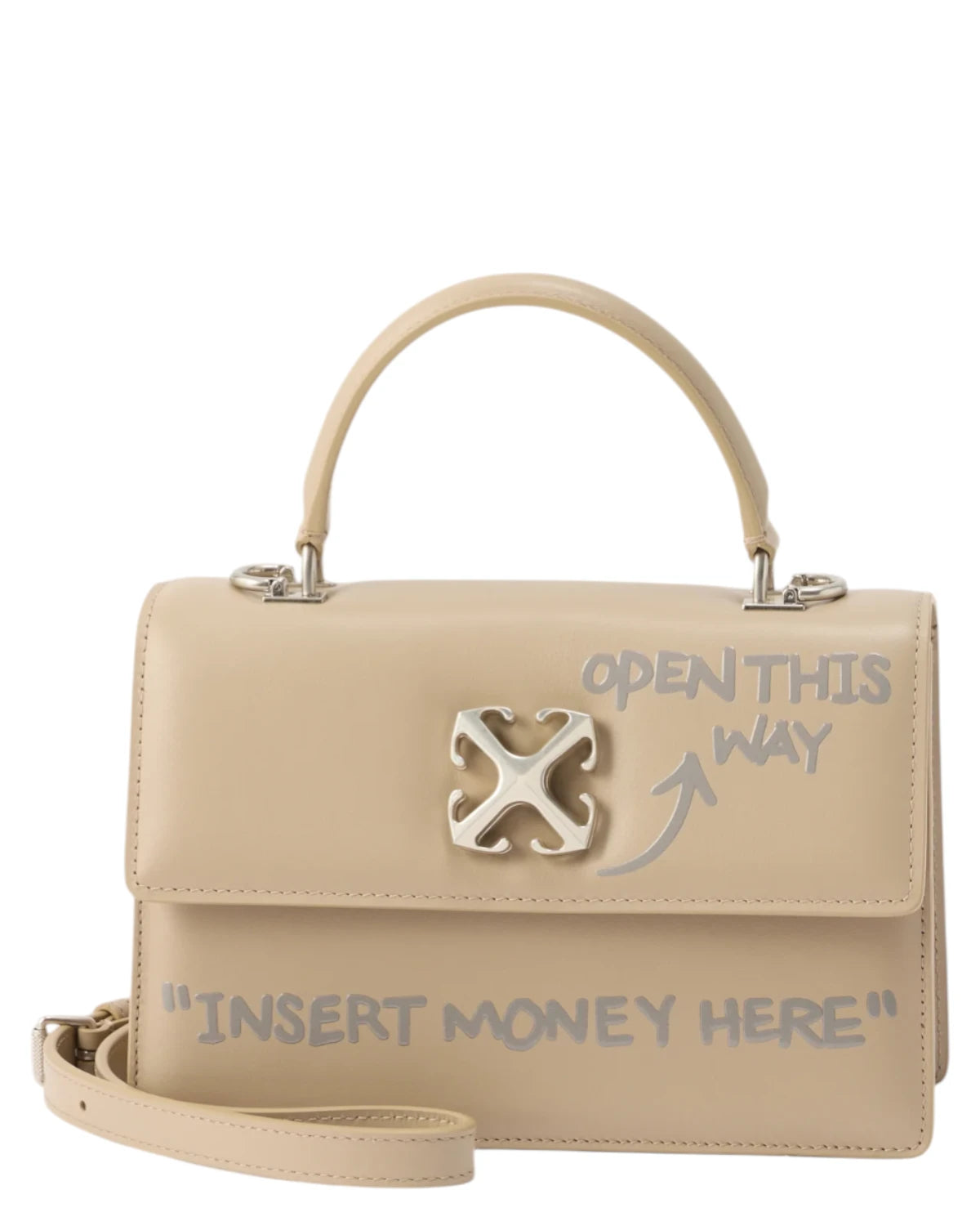 Sac Off-White Jitney 1.4 avec bandoulière en cuir