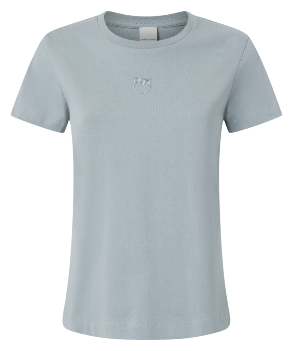 T-shirt PINKO Bussolotto en coton avec logo brodé