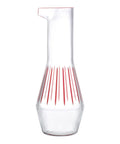 Caraffa Beak a righe NUDE in cristallo senza piombo