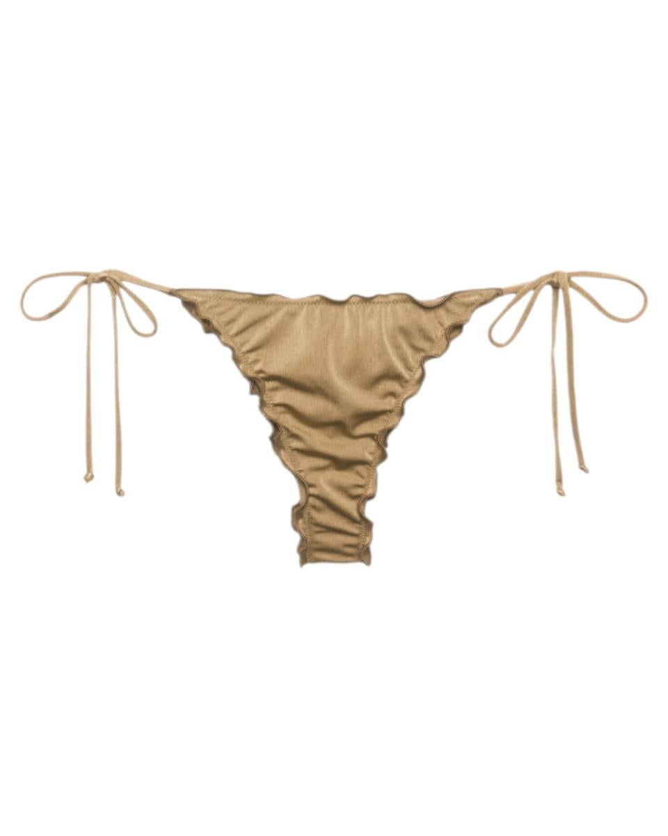 Slip Bikini Miami Shimmer Oro a Taglio Sgambato-Mc2 Saint Barth-Costumi da bagno-Vittorio Citro Boutique