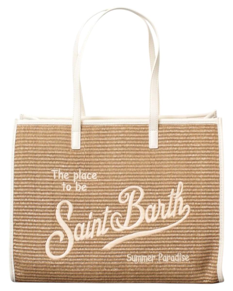 Borsa Vivian con Ricamo e Dettagli Intrecciati-Borse a spalla-Mc2 Saint Barth-Vittorio Citro Boutique