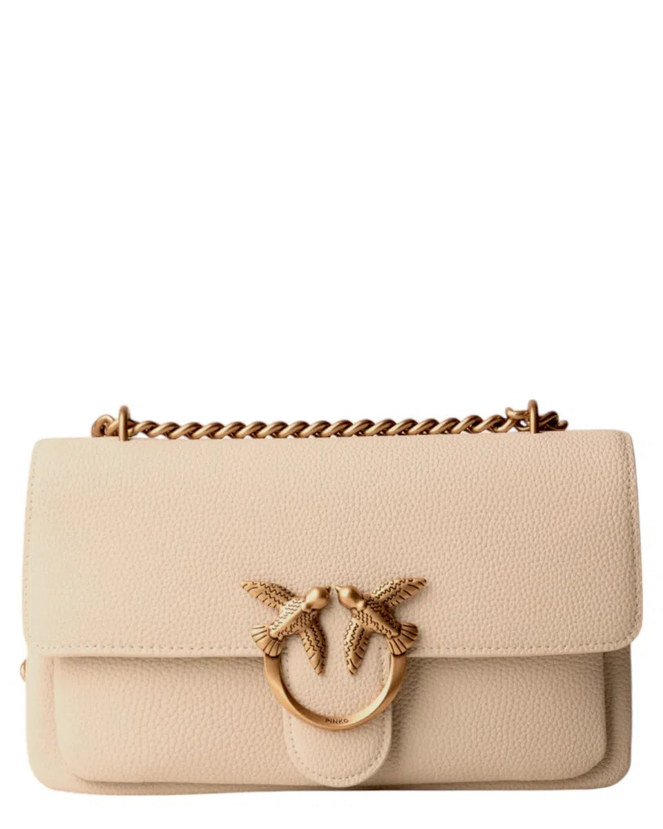 Borsa Pinko Love One Soft Mini in Pelle Bottalata-Borse a spalla-Pinko-Vittorio Citro Boutique