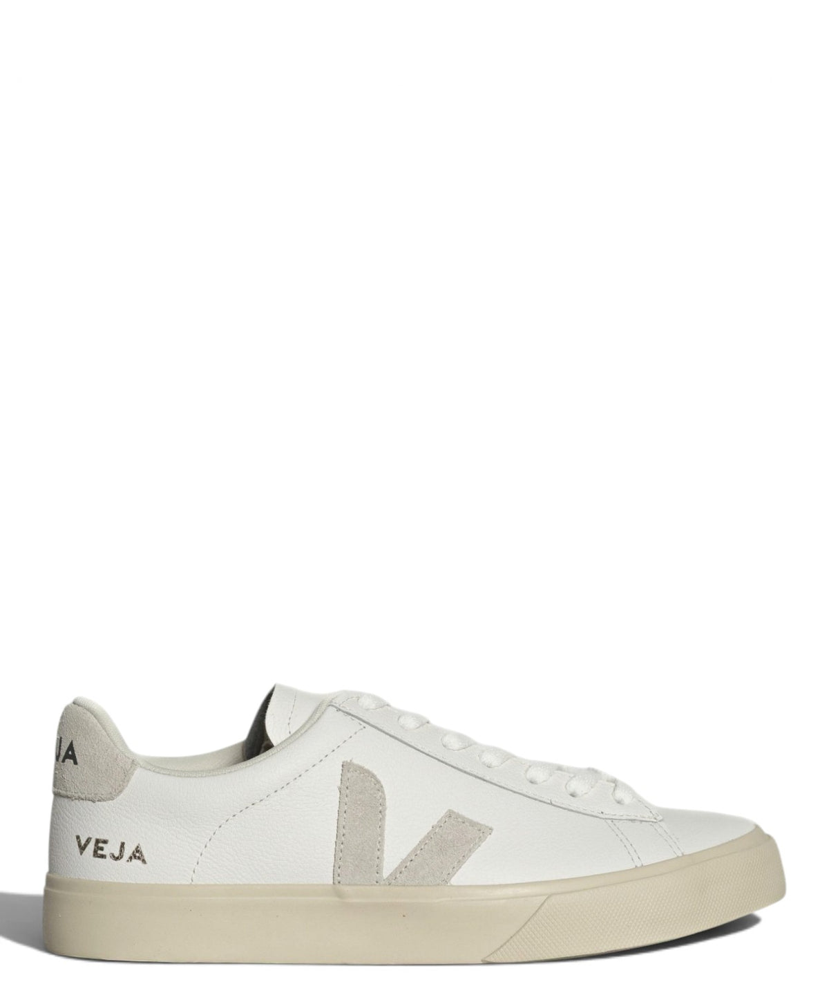 Baskets VEJA Campo en cuir blanc naturel en cuir