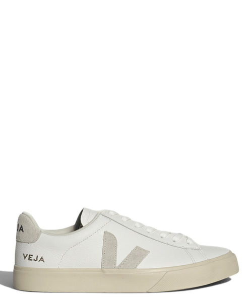 Baskets VEJA Campo en cuir blanc naturel en cuir