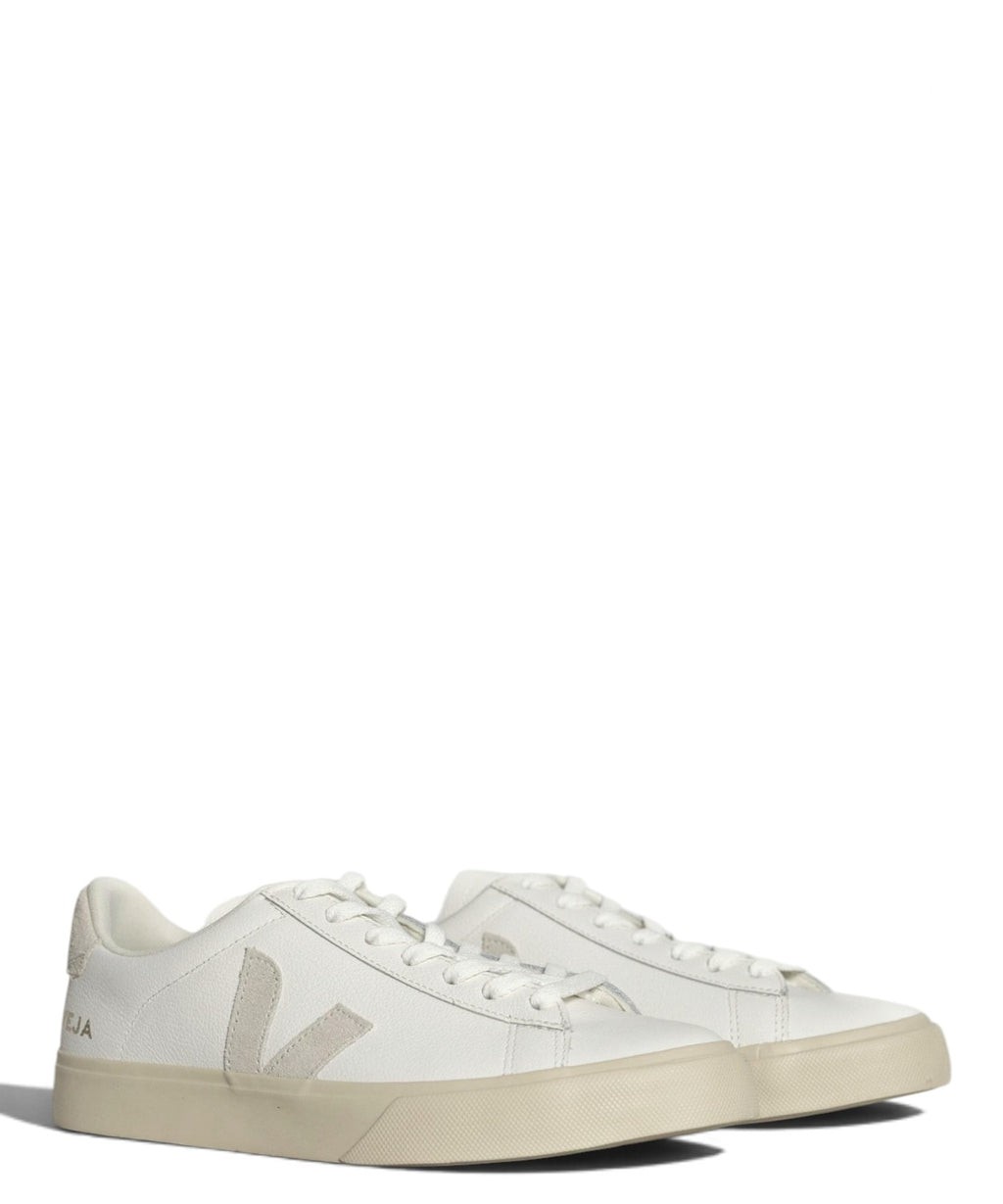 Baskets VEJA Campo en cuir blanc naturel en cuir