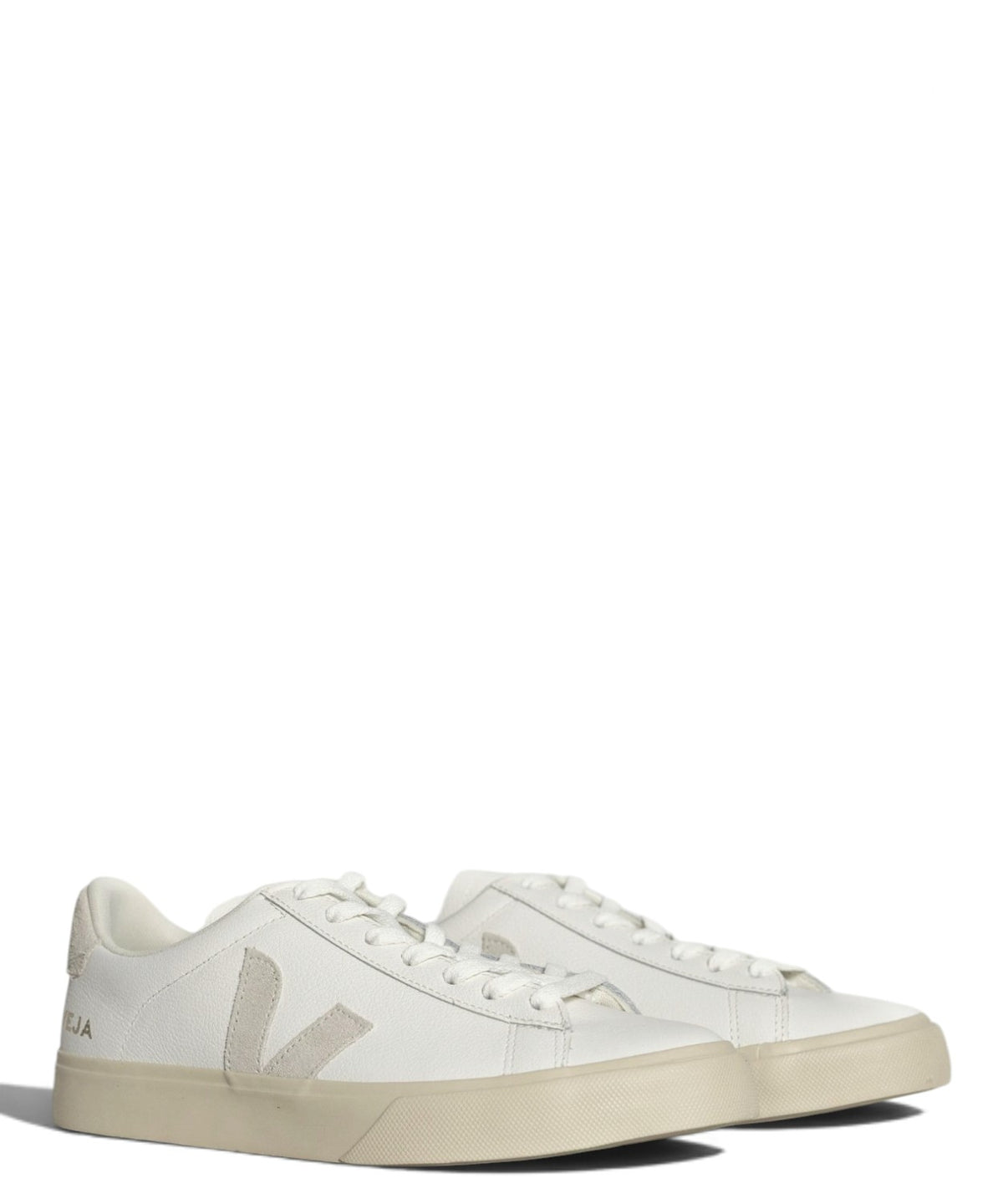 Baskets VEJA Campo en cuir blanc naturel en cuir