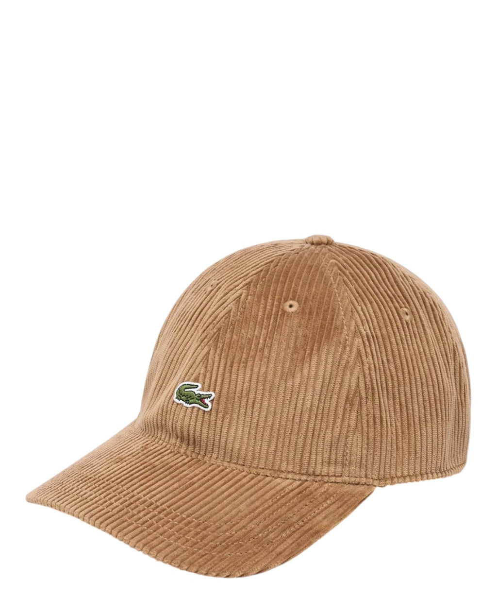 Chapeau en velours côtelé de coton Lacoste
